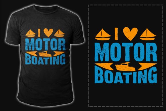 Boating Vector Vintage T-Shirt Design: A Creative Asset