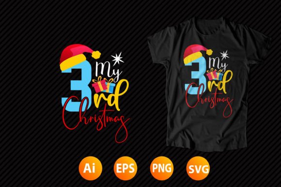 Christmas T-shirt Design 33: A Typography Asset for Festive Branding