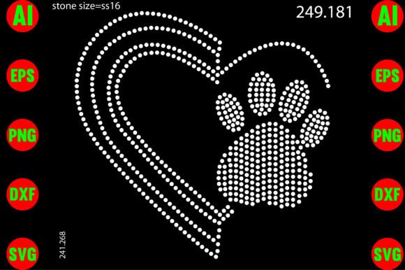 Dog Rhinestone Templates Design: Sparkle for Creative Projects