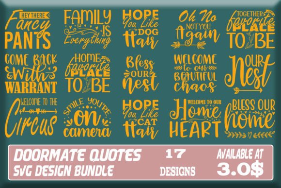Doormate Quotes 101 SVG Design Bundle: Creative Assets