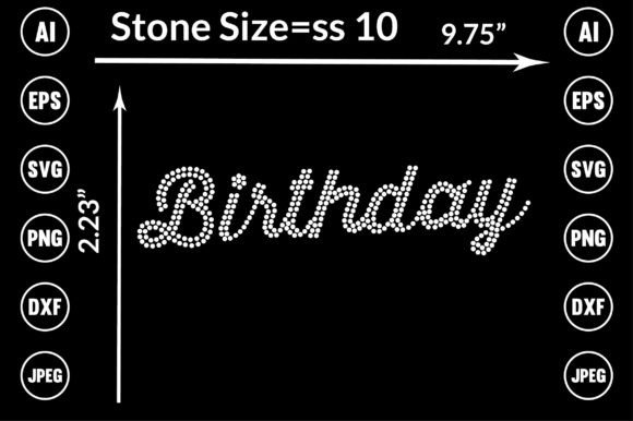 Elevate Your Designs with Birthday Rhinestone Templates