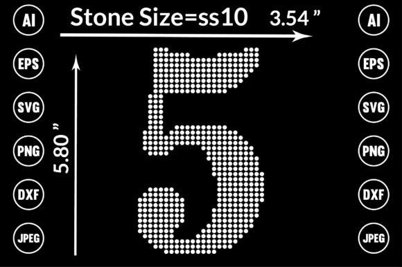 Elevate Your Projects with Number Rhinestone Design Templates