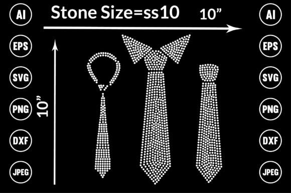 Elevate Your Visuals with a Versatile Tie Rhinestone Design