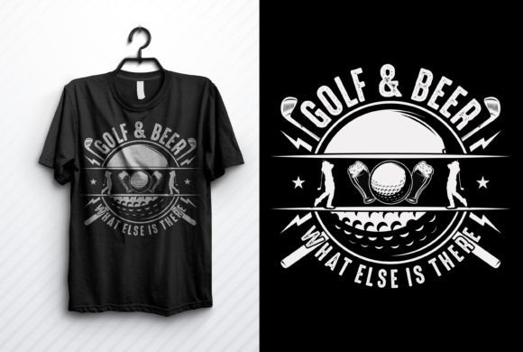 Golf & Beer T-Shirt Design: A Creative Asset