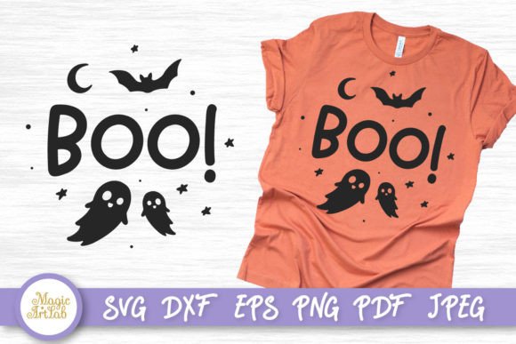 Halloween Ghost Cut File: Creative Boo Design for Projects