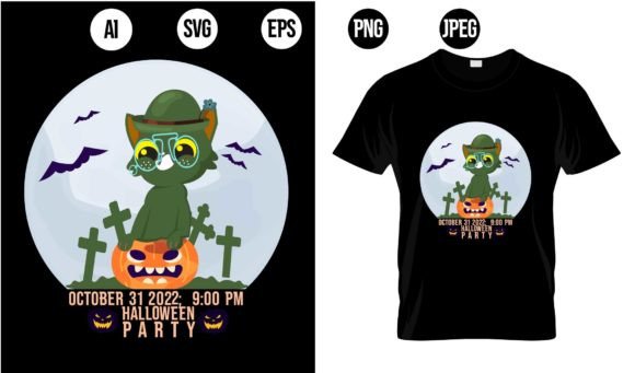 October Halloween T-Shirt Design: A Creative Asset for Seasonal Branding