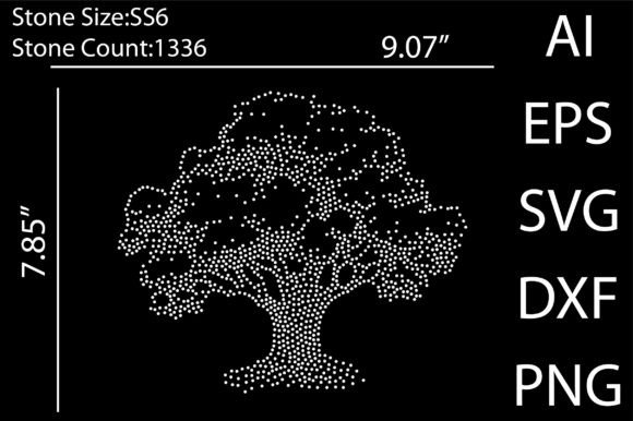 Tree Rhinestone Templates Design: A Sparkling Asset for Modern Creators