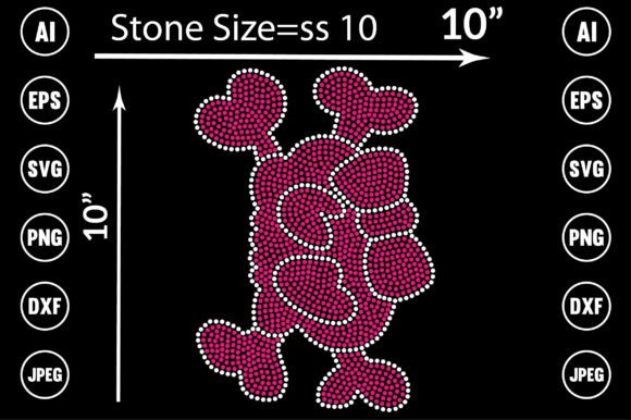 Unlock Creative Sparkle: Cartoon Rhinestone Template Design