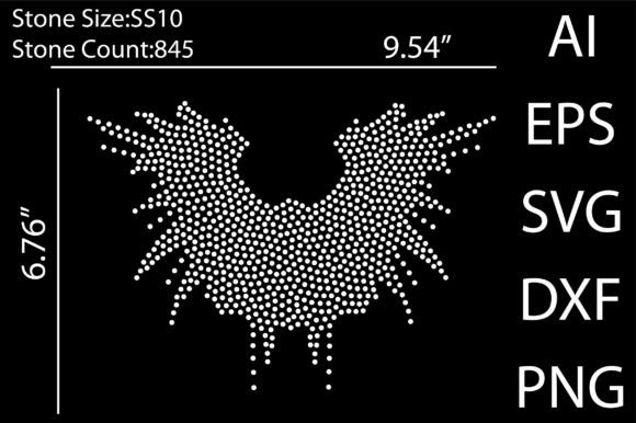 Wings Rhinestone Templates: Sparkling Design Assets